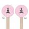Lotus Pose Wooden 7.5" Stir Stick - Round - Double Sided - Front & Back