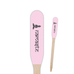 Lotus Pose Paddle Wooden Food Picks - Double Sided