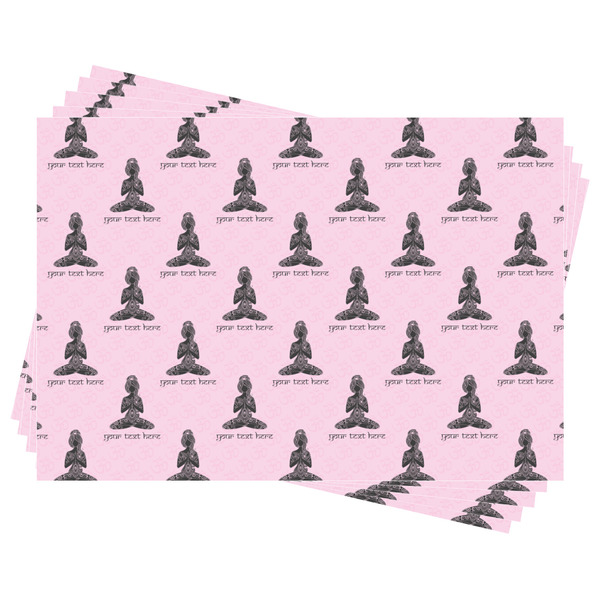 Lotus Pose Wrapping Paper - Front & Back - Sheets Approval