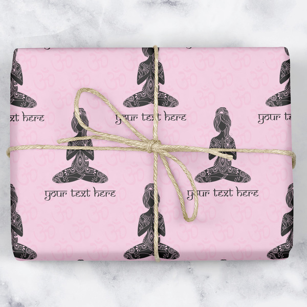 Custom Lotus Pose Wrapping Paper (Personalized)