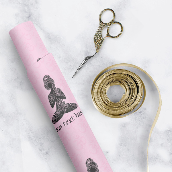 Lotus Pose Wrapping Paper Rolls - Lifestyle 1