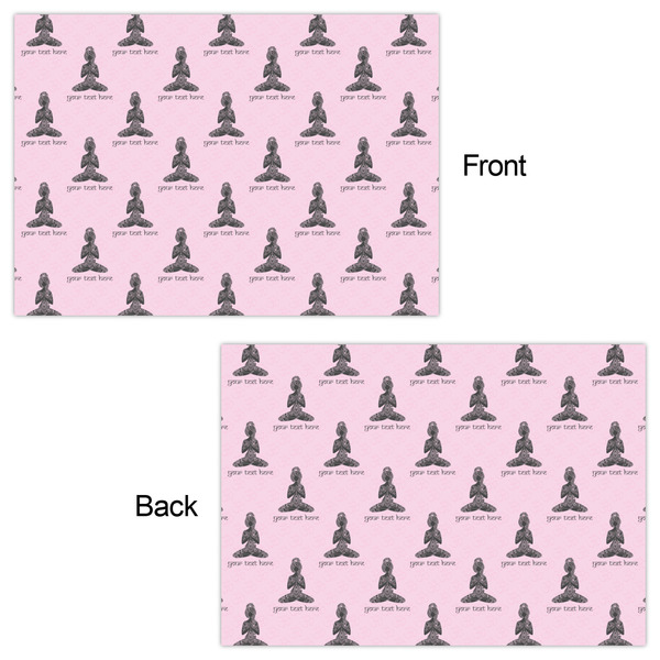 Lotus Pose Wrapping Paper Sheet - Double Sided - Front & Back