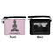 Lotus Pose Wristlet ID Cases - Front & Back