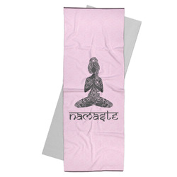 Lotus Pose Yoga Mat Towel (Personalized)