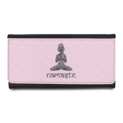 Lotus Pose Leatherette Ladies Wallet (Personalized)