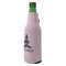 Lotus Pose Zipper Bottle Cooler - ANGLE (bottle)