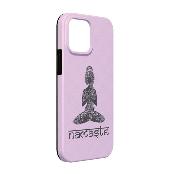 Custom Lotus Pose iPhone Case - Rubber Lined - iPhone 13