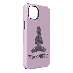 Lotus Pose iPhone Case - Rubber Lined - iPhone 14 Plus
