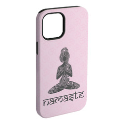 Lotus Pose iPhone Case - Rubber Lined