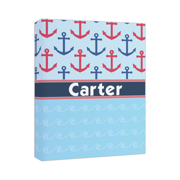Custom Anchors & Waves Canvas Print (Personalized)