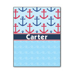 Anchors & Waves Wood Print - 11x14 (Personalized)