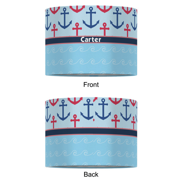 Anchors & Waves 12" Drum Lampshade - APPROVAL (Fabric)