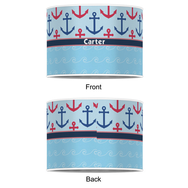 Anchors & Waves 12" Drum Lampshade - APPROVAL (Poly Film)