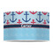 Anchors & Waves 12" Drum Lampshade - FRONT (Poly Film)