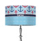 Anchors & Waves 12" Drum Lampshade - ON STAND (Fabric)