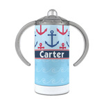 Anchors & Waves 12 oz Stainless Steel Sippy Cup (Personalized)