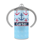 Anchors & Waves 12 oz Stainless Steel Sippy Cup (Personalized)