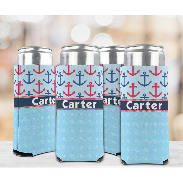 Anchors & Waves 12oz Tall Can Sleeve - Set of 4 - LIFESTYLE