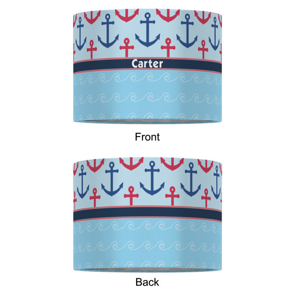Anchors & Waves 16" Drum Lampshade - APPROVAL (Fabric)