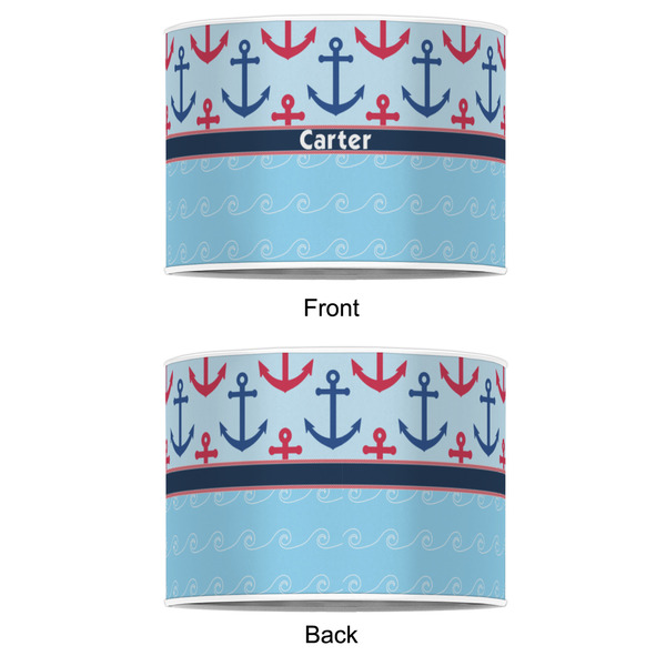 Anchors & Waves 16" Drum Lampshade - APPROVAL (Poly Film)