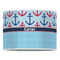 Anchors & Waves 16" Drum Lampshade - FRONT (Poly Film)