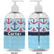 Anchors & Waves 16 oz Plastic Liquid Dispenser- Approval- White