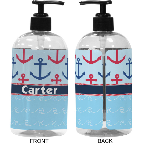 Anchors & Waves 16 oz Plastic Liquid Dispenser (Approval)