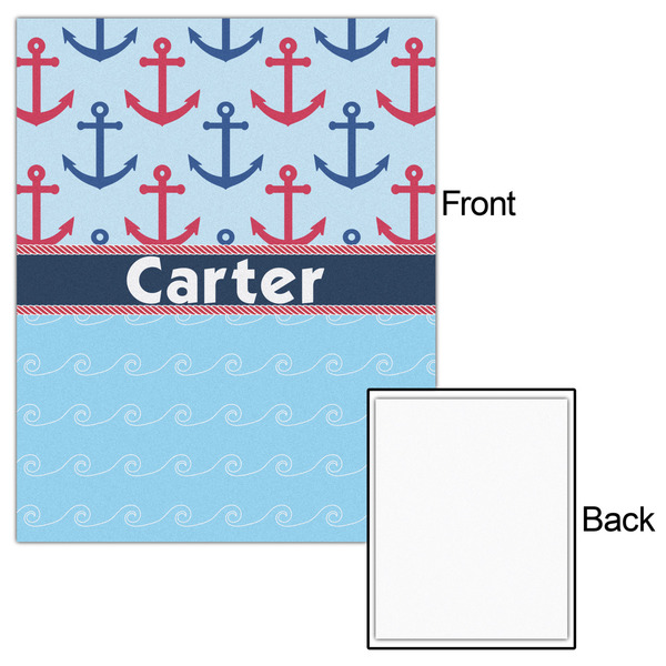 Anchors & Waves 16x20 - Matte Poster - Front & Back