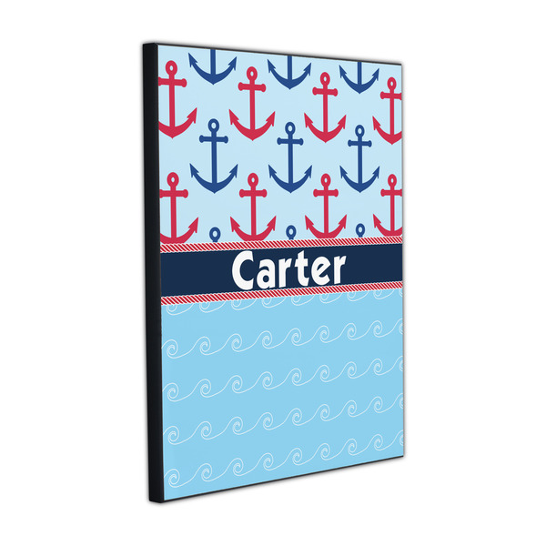 Anchors & Waves 16x20 Wood Print - Angle View