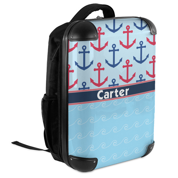 Anchors & Waves 18" Hard Shell Backpacks - ANGLED VIEW