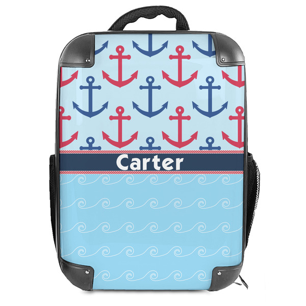 Custom Anchors & Waves Hard Shell Backpack (Personalized)