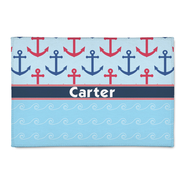 Custom Anchors & Waves 2' x 3' Indoor Area Rug (Personalized)