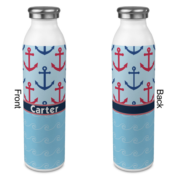 Anchors & Waves 20oz Water Bottles - Full Print - Approval