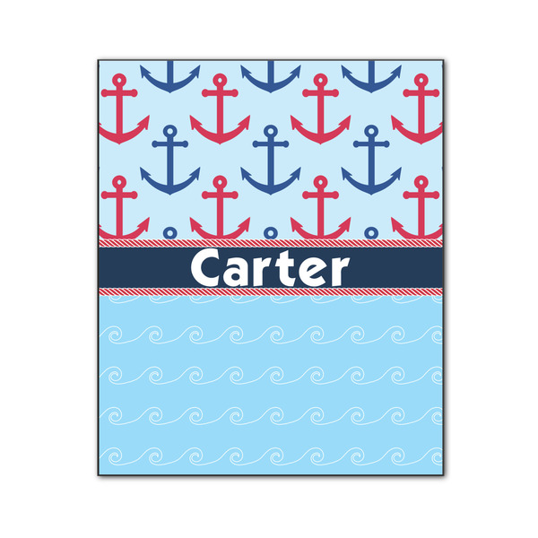 Anchors & Waves 20x24 Wood Print - Front View