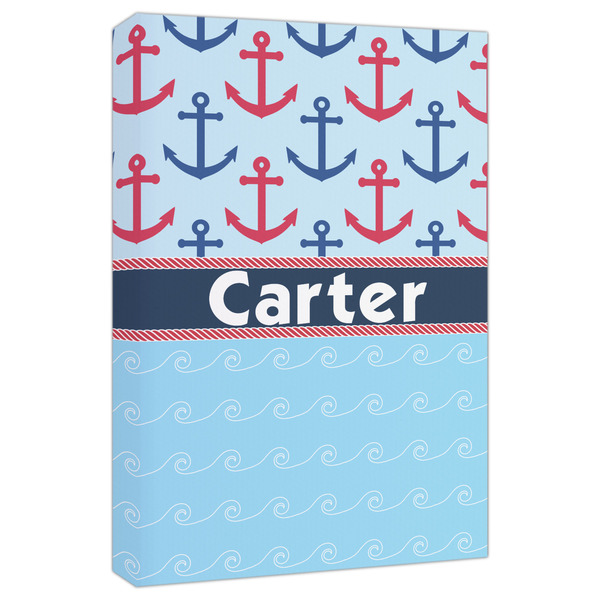 Custom Anchors & Waves Canvas Print - 20x30 (Personalized)
