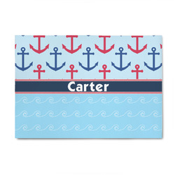Anchors & Waves 4' x 6' Indoor Area Rug (Personalized)