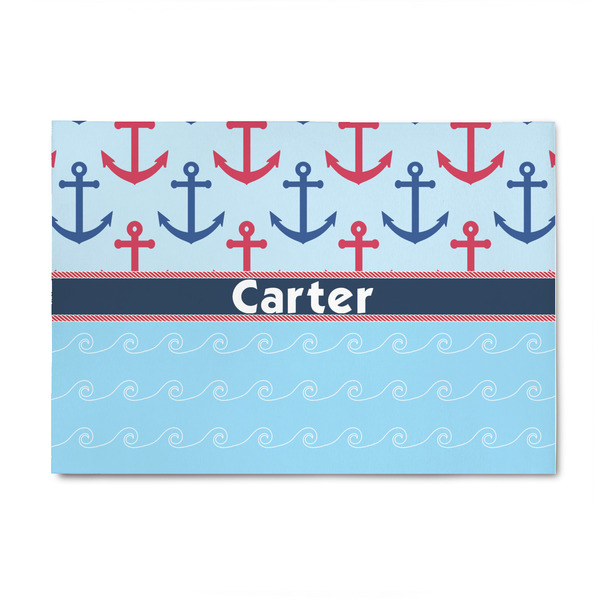 Custom Anchors & Waves 4' x 6' Indoor Area Rug (Personalized)