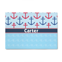 Anchors & Waves 4' x 6' Patio Rug (Personalized)