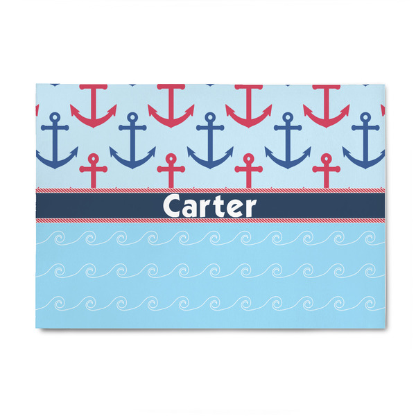 Custom Anchors & Waves 4' x 6' Patio Rug (Personalized)