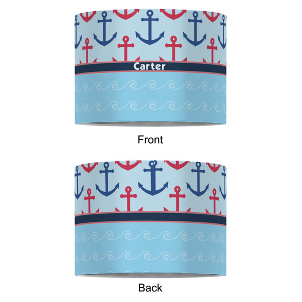 Anchors & Waves 8" Drum Lampshade - APPROVAL (Fabric)
