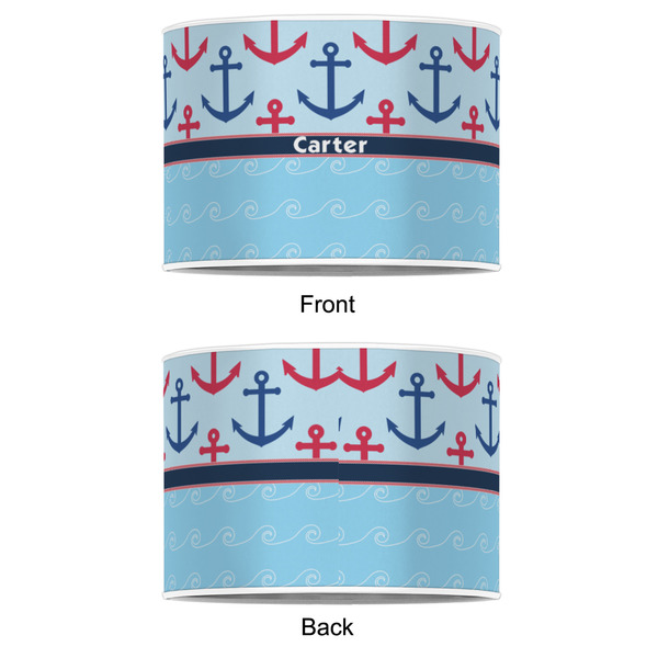 Anchors & Waves 8" Drum Lampshade - APPROVAL (Poly Film)