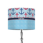Anchors & Waves 8" Drum Lamp Shade - Fabric (Personalized)
