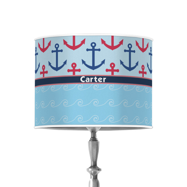 Custom Anchors & Waves 8" Drum Lamp Shade - Poly-film (Personalized)