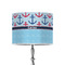 Anchors & Waves 8" Drum Lampshade - ON STAND (Poly Film)