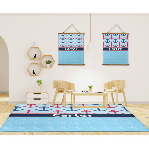 Anchors & Waves 8'x10' Indoor Area Rugs - IN CONTEXT