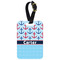 Anchors & Waves Metal Luggage Tag w/ Name or Text