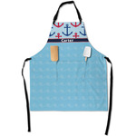 Anchors & Waves Apron With Pockets w/ Name or Text