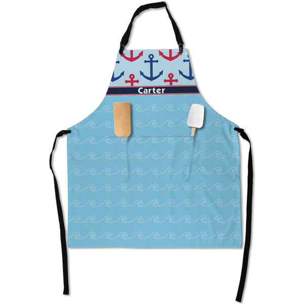 Anchors & Waves Apron - Flat with Props (MAIN)