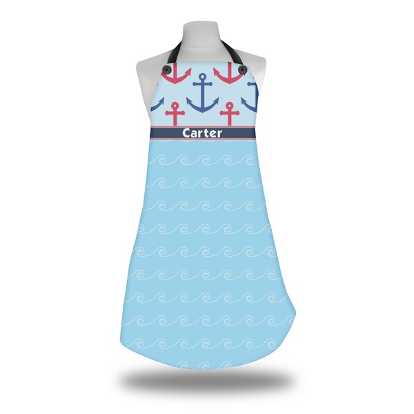 Custom Anchors & Waves Apron w/ Name or Text
