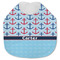 Anchors & Waves Jersey Knit Baby Bib w/ Name or Text